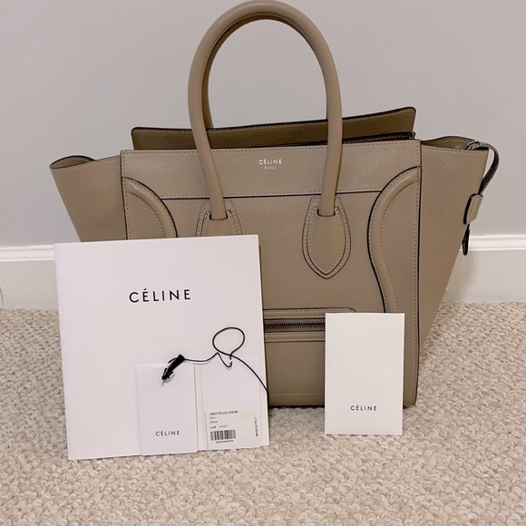 Celine Luggage Mini in dune color. - Picture 6 of 7